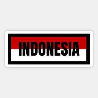 Indonesia in Indonesian Flag Sticker